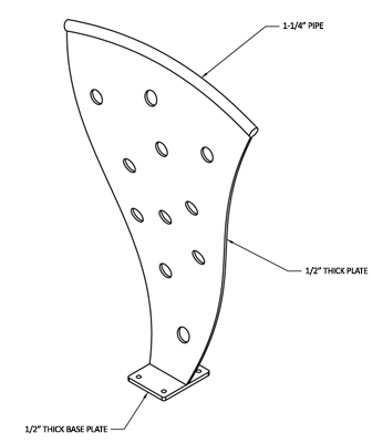 Pizza Slice Bike Rack Model 202-125 Pizza Slice Bike Rack Model 202-125