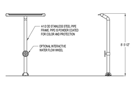 Water Wall Model 1800-55_wheel plan view Water Wall Model 1800-55_wheel plan view
