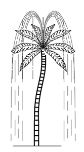 Palm Tree Spray Model 1800-77-1 plan view Palm Tree Spray Model 1800-77-1 plan view