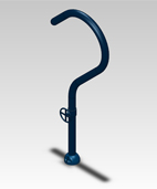 Angled Spray Pole Model 1800-86_bent_wheel 3D view Angled Spray Pole Model 1800-86_bent_wheel 3D view