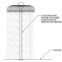 Crystal Dome Spray Feature Model 1800-90 plan view Crystal Dome Spray Feature Model 1800-90 plan view