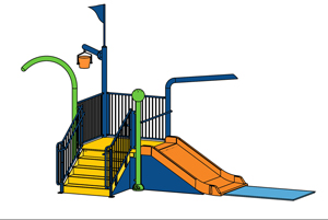 Water Play Structure Model 2701-102 plan view Water Play Structure Model 2701-102 plan view