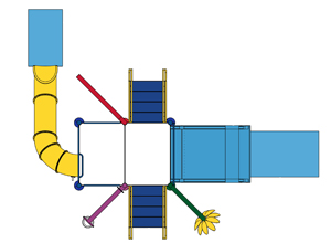 Water Play Structure Model 2702-108 plan view Water Play Structure Model 2702-108 plan view