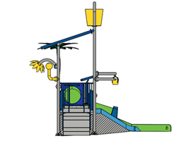 Water Play Structure Model 2702-110 plan view Water Play Structure Model 2702-110 plan view