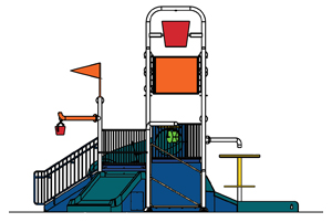 Water Play Structure Model 2704-103 plan view Water Play Structure Model 2704-103 plan view