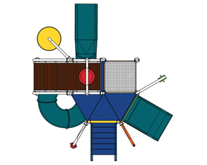 Water Play Structure Model 2704-103 plan view Water Play Structure Model 2704-103 plan view