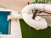 Model: Riley Closed Fiberglass Flume Landscape Slide Model: Riley
