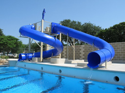 Double Flume Pool Slides Double Flume Pool Slides