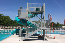 Closed Fiberglass Flume Water Slide Model 1615-32 Closed Fiberglass Flume Water Slide Model 1615-32
