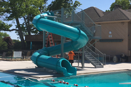 Closed Fiberglass Flume Water Slide Model 1615-32 Closed Fiberglass Flume Water Slide Model 1615-32