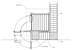 Polyethylene Flume Water Slide Model 1616 Spiral Stairs Plan View Polyethylene Flume Water Slide Model 1616 Spiral Stairs Plan View