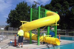 Polyethylene Flume Water Slide Model 1625 3D Water Slide Model 1625 3D
