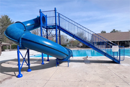 Closed Flume Fiberglass Water Slide Model 1628-32 Closed Flume Fiberglass Water Slide Model 1628-32