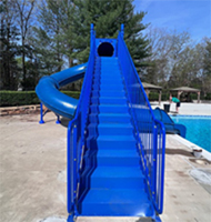 Closed Flume Fiberglass Water Slide Model 1628-32 Closed Flume Fiberglass Water Slide Model 1628-32