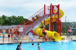 Closed Flume Fiberglass Water Slide Model 1628-32 Closed Flume Fiberglass Water Slide Model 1628-32
