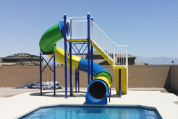 Closed Flume Fiberglass Water Slide Model 1628-32 Closed Flume Fiberglass Water Slide Model 1628-32
