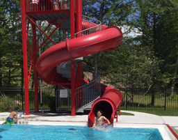 Closed Flume Fiberglass Water Slide Model 1654-32 Closed Flume Fiberglass Water Slide Model 1654-32
