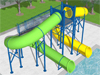 Closed Flume Fiberglass Water Slide Model 1628-32 Closed Flume Fiberglass Water Slide Model 1628-32