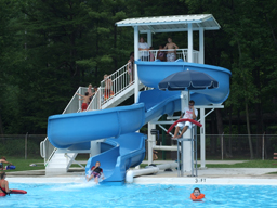 Fiberglass Flume Water Slide Model 1822 Fiberglass Water Slide Model 1822