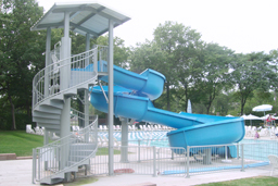 Fiberglass Flume Water Slide Model 1822 Fiberglass Water Slide Model 1822