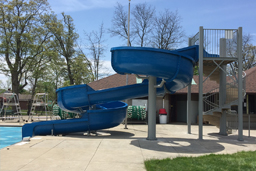 Fiberglass Flume Water Slide Model 1822 Fiberglass Water Slide Model 1822