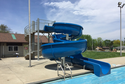 Fiberglass Flume Water Slide Model 1822 Fiberglass Water Slide Model 1822