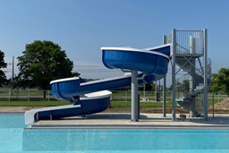 Fiberglass Flume Water Slide Model 1822 Fiberglass Water Slide Model 1822