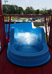Open Fiberglass Flume Water Slide Model 1823 Open Fiberglass Flume Water Slide Model 1823