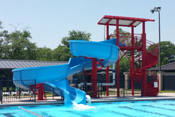 Open Fiberglass Flume Water Slide Model 1823 Open Fiberglass Flume Water Slide Model 1823