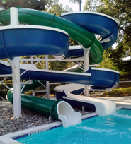 Double Fiberglass Flume Water Slide Model 1865-32 Double Fiberglass Flume Water Slide Model 1865-32