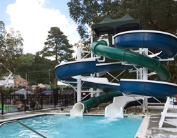 Double Fiberglass Flume Water Slide Model 1865-32 Double Fiberglass Flume Water Slide Model 1865-32