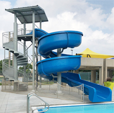 Fiberglass Flume Water Slide Model 1919 Fiberglass Water Slide Model 1919