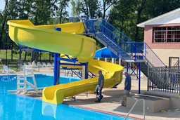 Fiberglass Flume Water Slide Model 1922 Fiberglass Flume Water Slide Model 1922