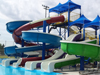 Quadruple Fiberglass Flume Water Slide Model 1927 Quadruple Fiberglass Flume Water Slide Model 1927