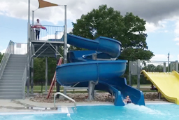 Open Fiberglass Flume Water Slide Model 3001 Open Fiberglass Flume Water Slide Model 3001