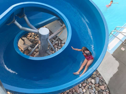 Open Fiberglass Flume Water Slide Model 3001 Open Fiberglass Flume Water Slide Model 3001