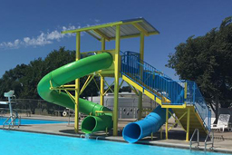 Double Polyethylene Flume Water Slide Model 9412