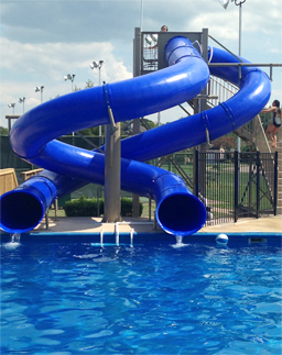 Double Polyethylene Flume Water Slide Model 1667 Double Polyethylene Flume Water Slide Model 1667
