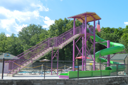 Polyethylene Flume Water Slide Model 1642 with Exit Lane Polyethylene Flume Water Slide Model 1642 with Exit Lane plan view