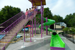 Polyethylene Flume Water Slide Model 1642 with Exit Lane Polyethylene Flume Water Slide Model 1642 with Exit Lane plan view