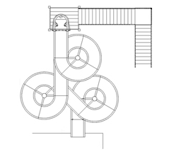 Fiberglass Flume Water Slide Model 1836 - plan view Fiberglass Flume Water Slide Model 1836 - plan view