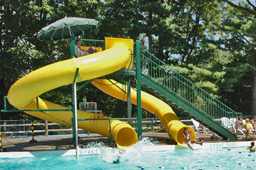 Double Polyethylene Flume Water Slide Model 9412