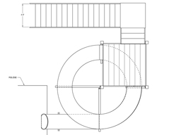 Polyethylene Flume Water Slide Model 1615 plan view Polyethylene Flume Water Slide Model 1615 plan view