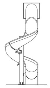 Stainless Steel Dry Slide Model SS-A1009 plan view Stainless Steel Dry Slide Model SS-A1009 plan view