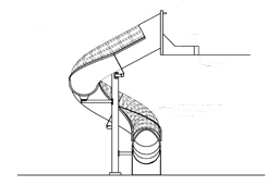 Stainless Steel Slide with Clear Top Model SS-A1011 plan view Stainless Steel Slide with Clear Top Model SS-A1011 plan view