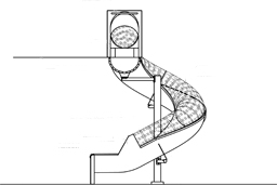 Stainless Steel Slide with Clear Top Model SS-A1011 plan view Stainless Steel Slide with Clear Top Model SS-A1011 plan view