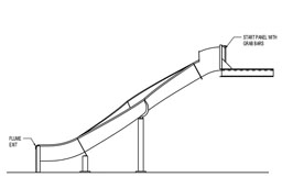 Stainless Steel Dry Slide Model SS-A1012 plan view Stainless Steel Dry Slide Model SS-A1012 plan view