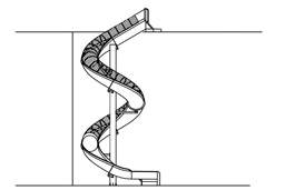 Stainless Steel Slide with Clear Top Model SS-A1014 plan view Stainless Steel Slide with Clear Top Model SS-A1014 plan view