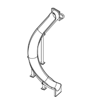 Stainless Steel Dry Slide Model SS-A1016 plan view Stainless Steel Dry Slide Model SS-A1016 plan view