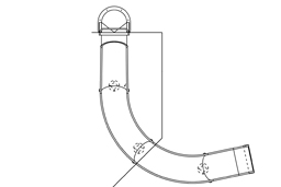 Stainless Steel Dry Slide Model SS-A1016 plan view Stainless Steel Dry Slide Model SS-A1016 plan view
